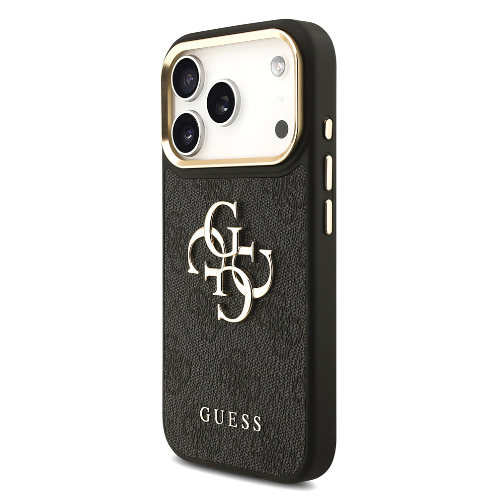 Guess iPhone 17 Pro Orjinal Lisanslı 4G Büyük Metal Logolu Kalın Askılı Kılıf Guess iPhone 17 Pro Orjinal Lisanslı 4G Büyük Metal Logolu Kalın Askılı Kılıf